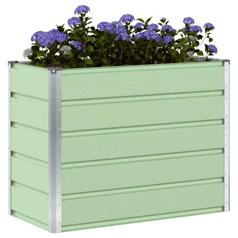 Jardinera Verde Pastel 100 X 50 X 77 Cm Acero Galvanizado