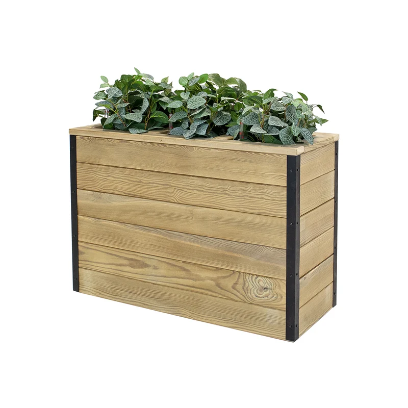 Jardinera De Madera Con Autorriego 86x34x60 Cm Nidum Hortalia