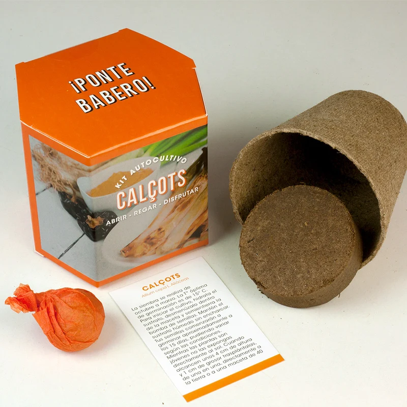 Kit Autocultivo Calçots Cultiva Cebollas Tiernas y Dulces en Casa - Resetea
