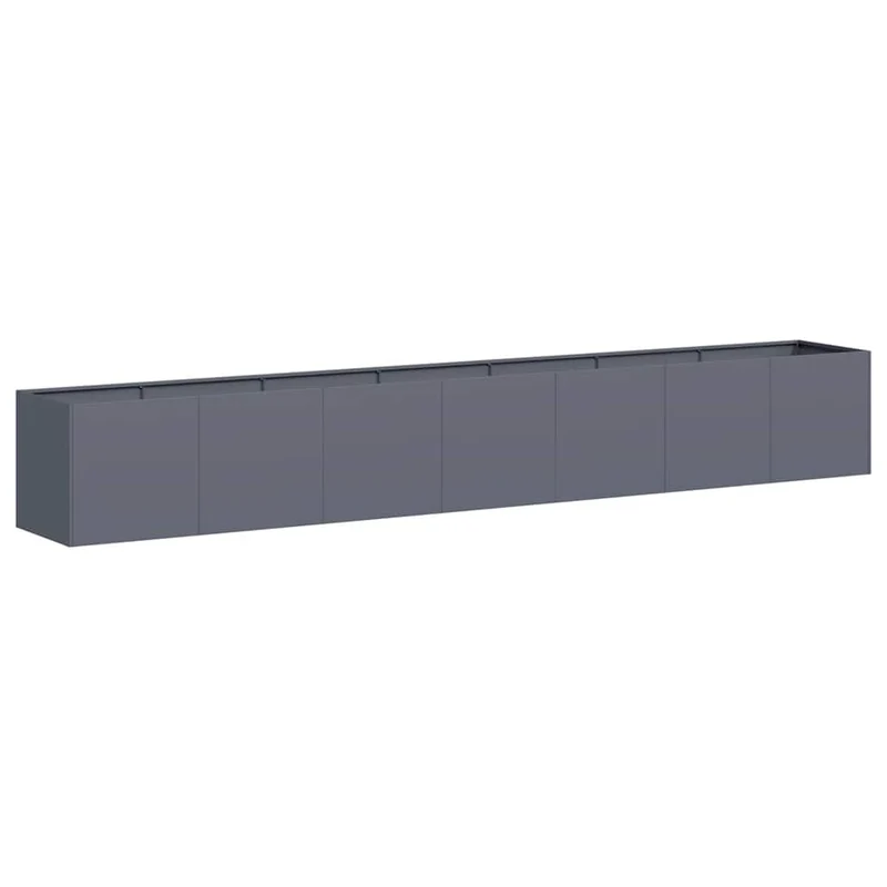 Jardinera De Acero Laminado En Frío Antracita 280x40x40 Cm