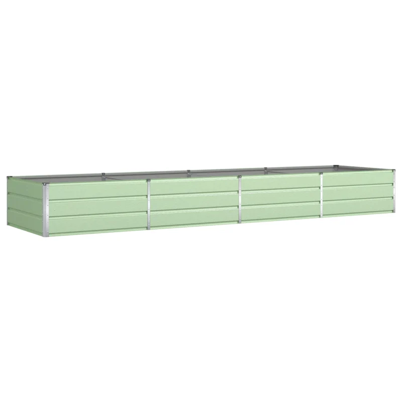 Jardinera Verde Pastel 385 X 100 X 45 Cm Acero Galvanizado