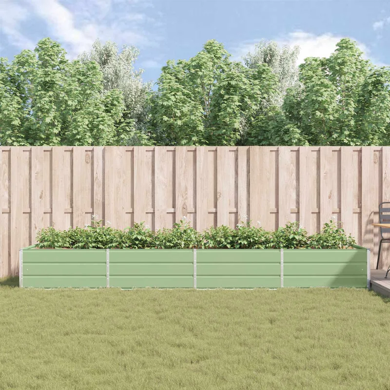 Jardinera Verde Pastel 385 X 100 X 45 Cm Acero Galvanizado