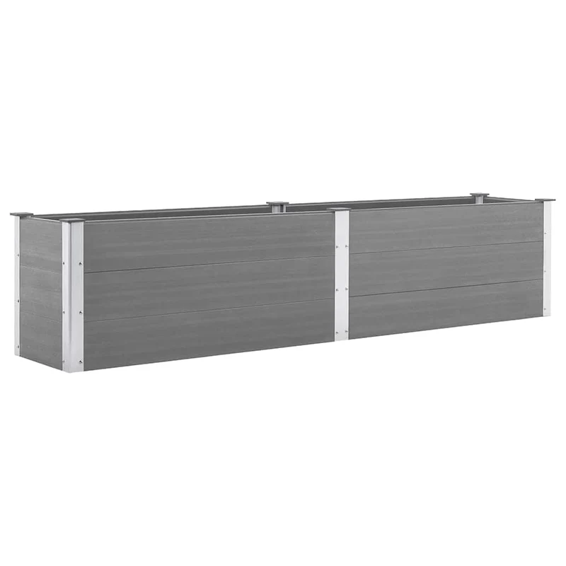 Arriate De Wpc Gris 250x50x54 Cm