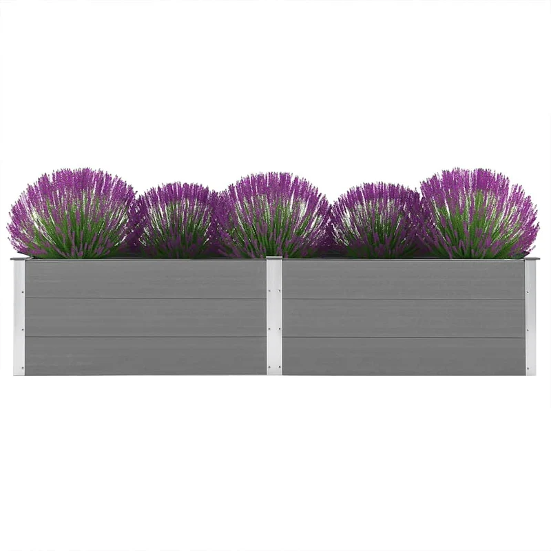 Arriate De Wpc Gris 250x50x54 Cm