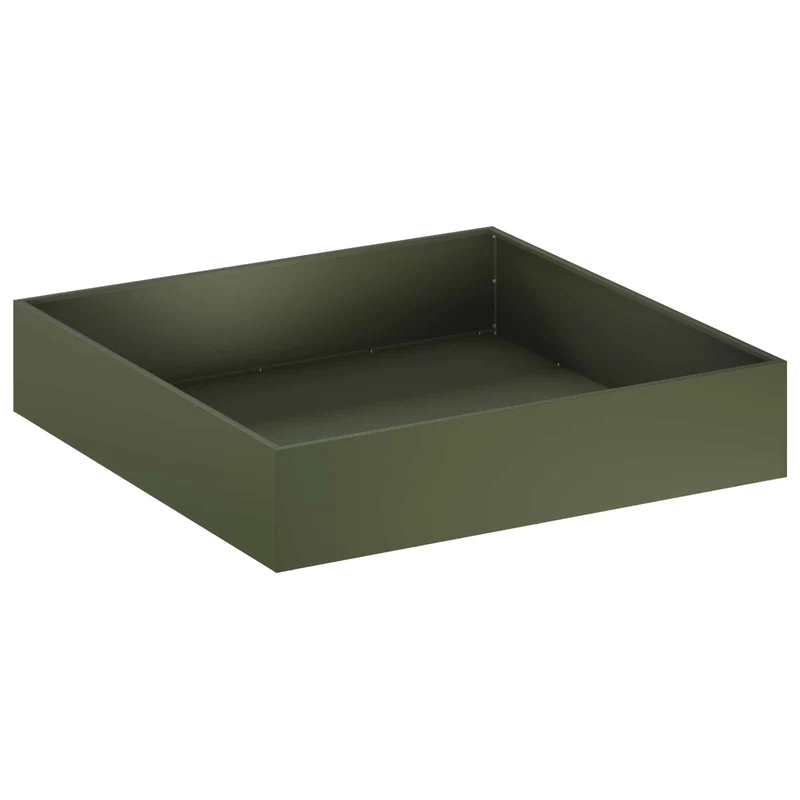 Macetero De Jardín 2 Uds. Verde Oliva 80 X 80 X 20 Cm