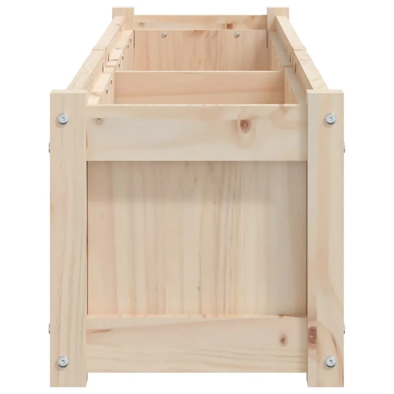 Jardinera De Madera Maciza De Pino 150x31x31 Cm