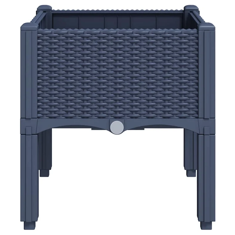 Jardinera Con Patas Pp Azul Gris 40x40x42 Cm