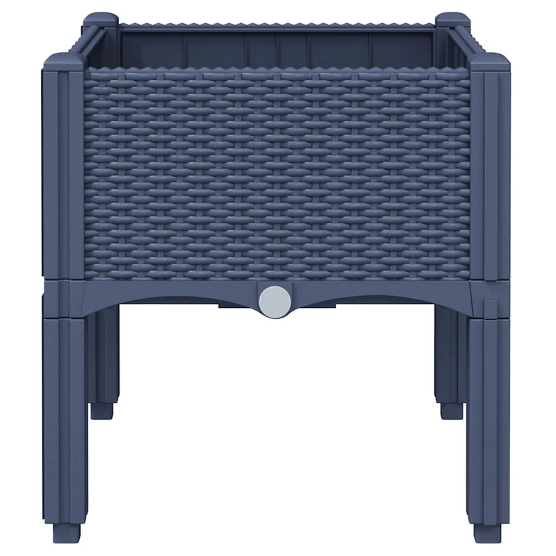 Jardinera Con Patas Pp Azul Gris 40x40x42 Cm