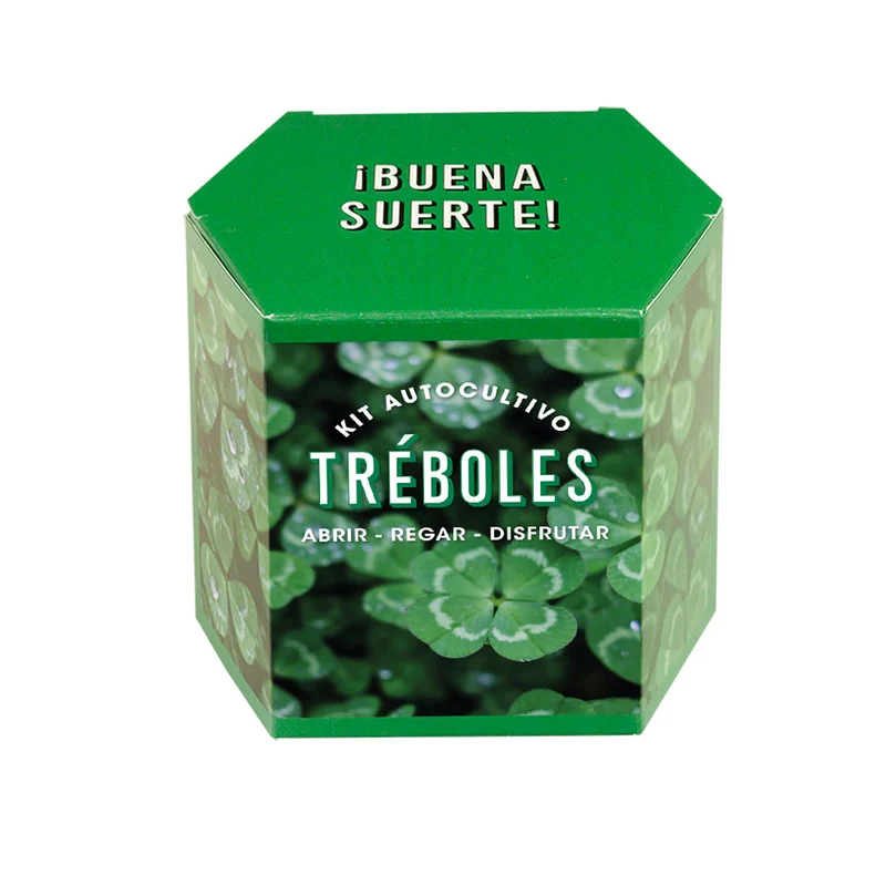 Kit Autocultivo de Tréboles Cultiva tu Propio Símbolo de Buena Suerte en Casa - Resetea