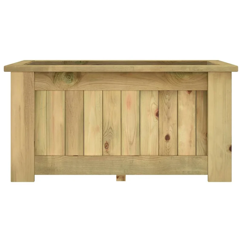 Arriate De Madera De Pino Impregnada 100x50x50 Cm