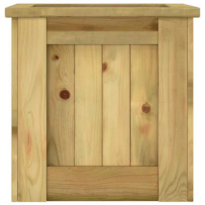 Arriate De Madera De Pino Impregnada 100x50x50 Cm