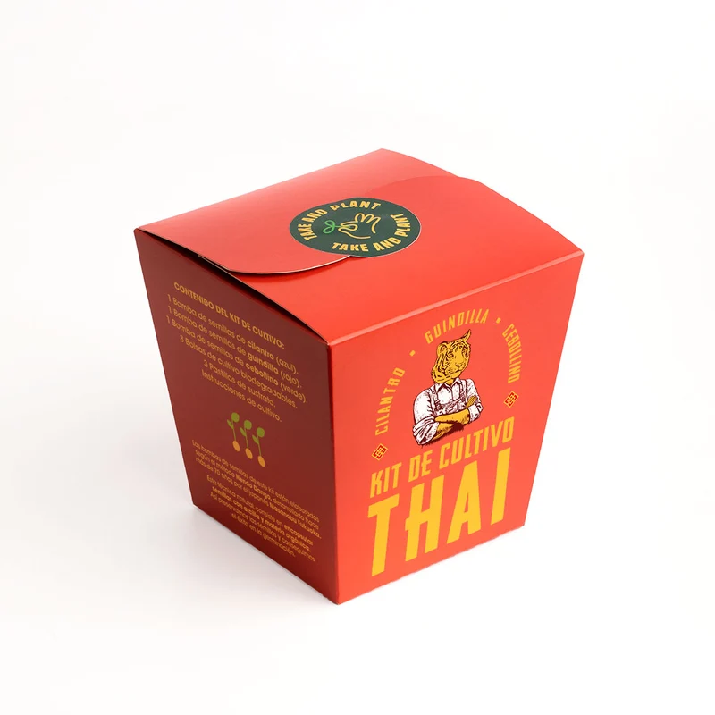 Kit Thai – Cultiva Cilantro, Guindilla y Cebollino en Casa, Regalo Original Cocina Asiática - Resetea