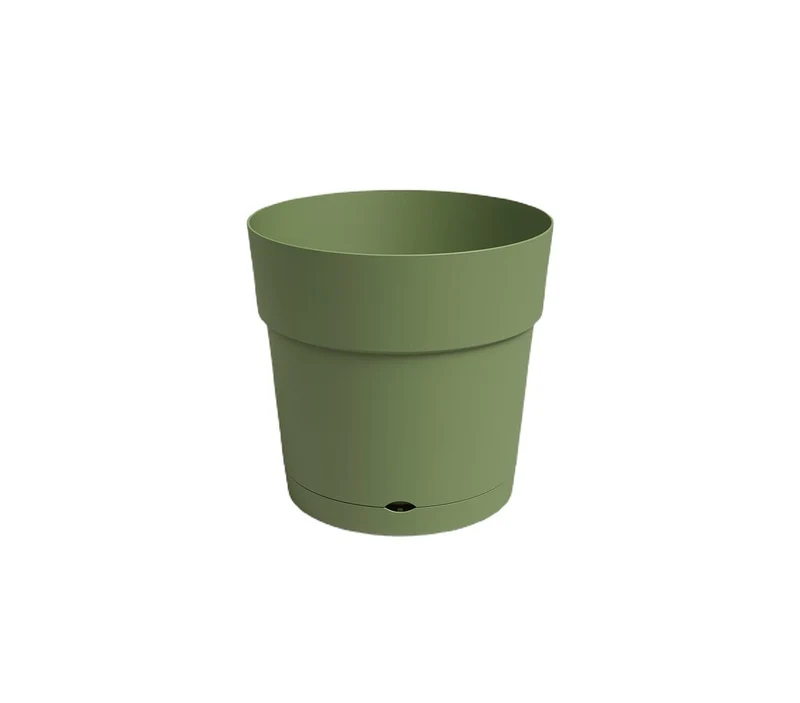 Artevasi Macetero Verde Capri 30 Cm Con Reserva De Agua De Plástico Reciclado