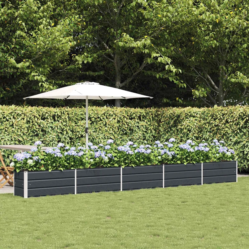Jardinera Antracita 480 X 50 X 45 Cm Acero Galvanizado