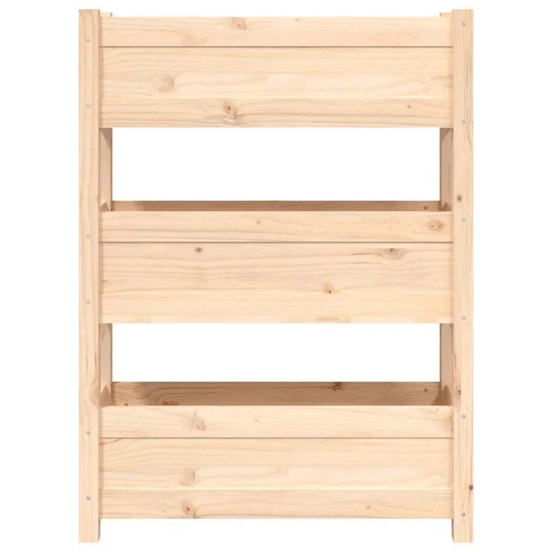 Jardinera De Madera Maciza De Pino 77x25x104,5 Cm