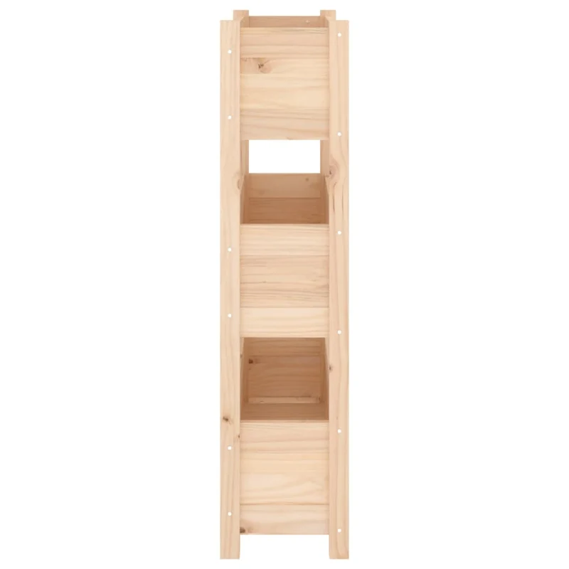 Jardinera De Madera Maciza De Pino 77x25x104,5 Cm