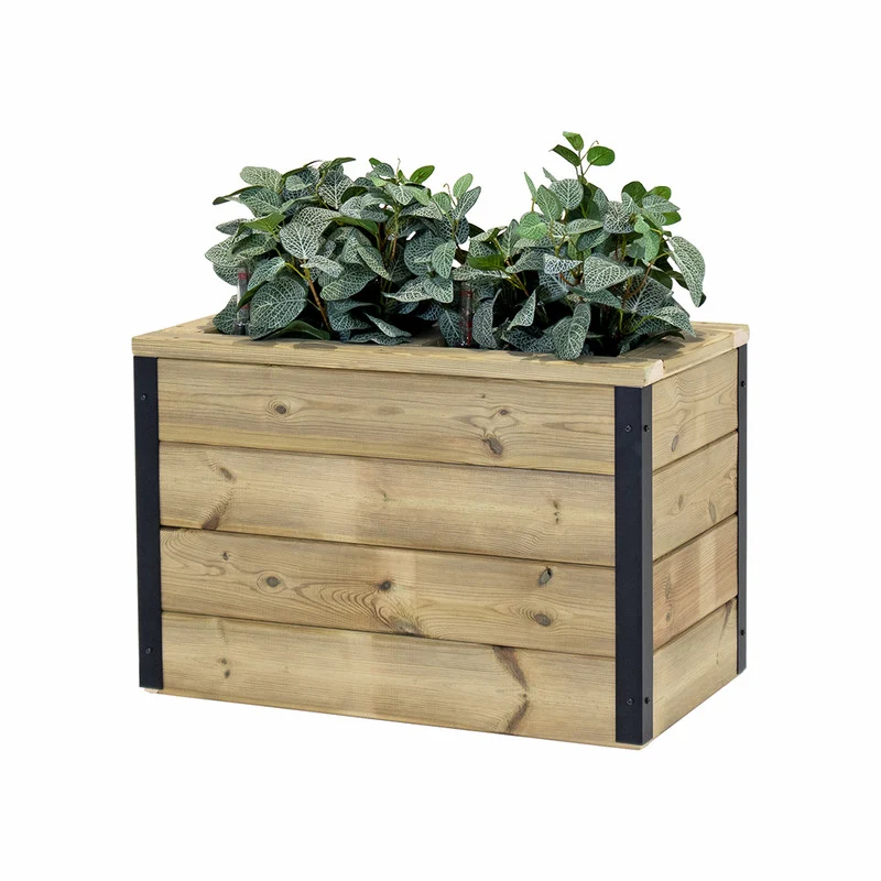 Jardinera De Madera Con Autorriego 60x34x40 Cm Nidum Hortalia
