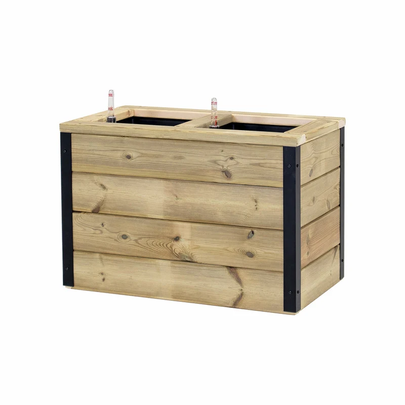 Jardinera De Madera Con Autorriego 60x34x40 Cm Nidum Hortalia