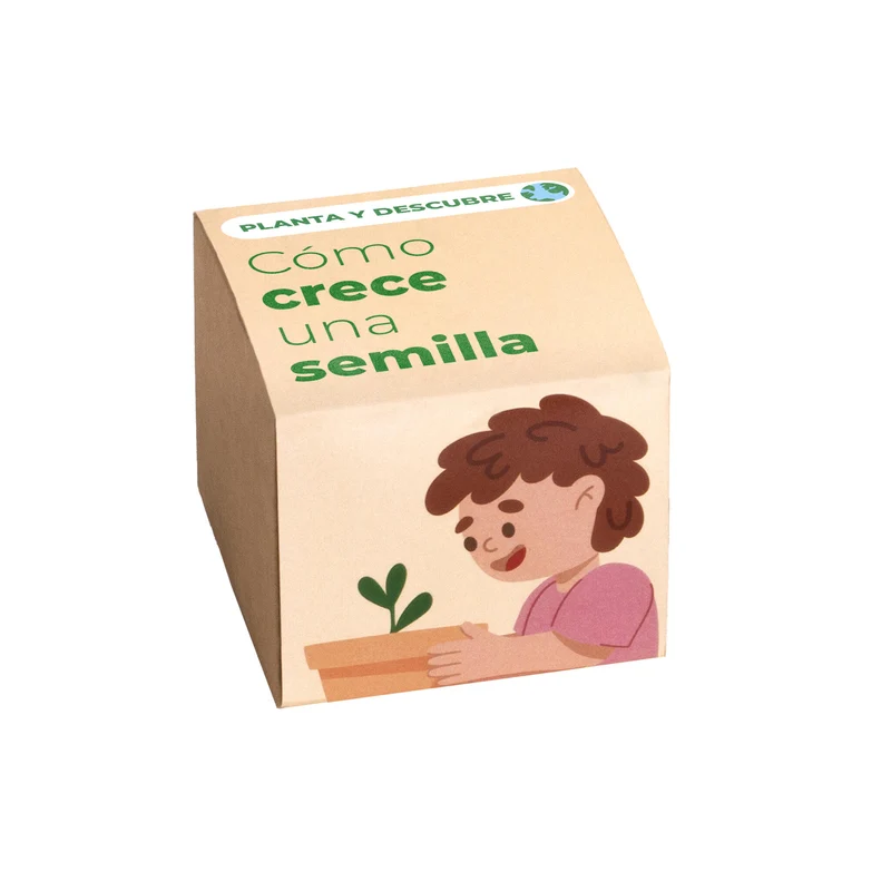 Planta y Descubre – Kit Germinación para Niños, Aprende Cómo Crece una Semilla (STEM) - Resetea