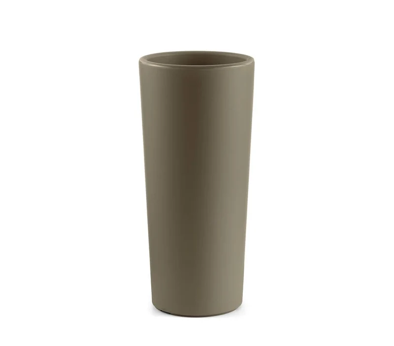 Veca Macetero Plástico Redondo Taupe 100 Cm