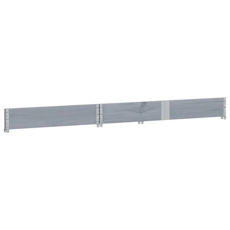 Jardinera De Madera Maciza De Pino Gris 150x100 Cm
