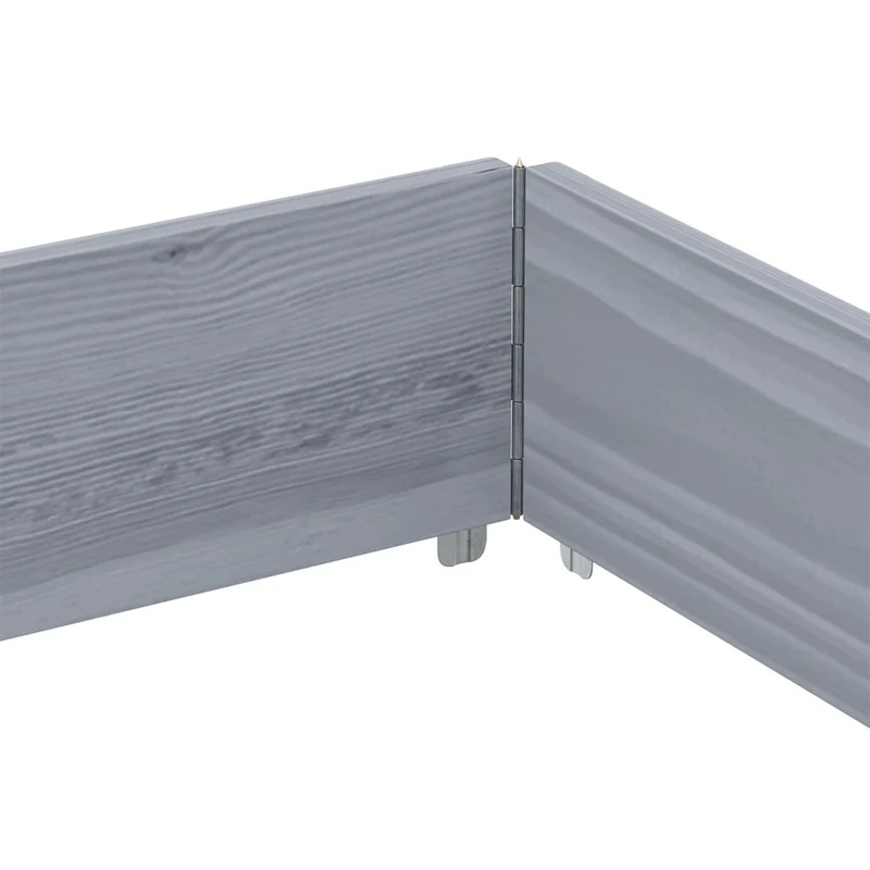Jardinera De Madera Maciza De Pino Gris 150x100 Cm