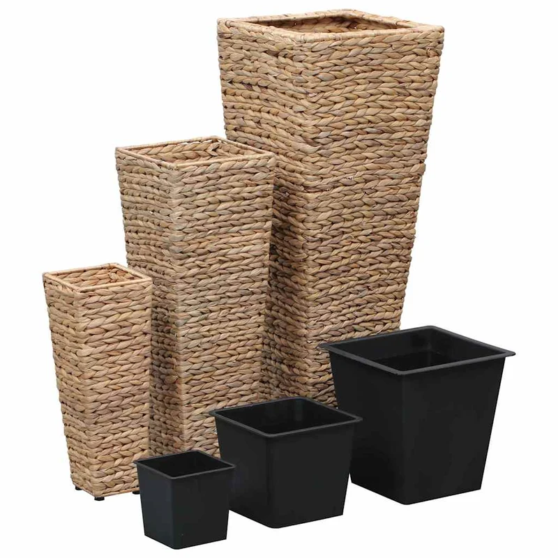 Conjunto De Arriates 3 Piezas Jacinto De Agua Marrón