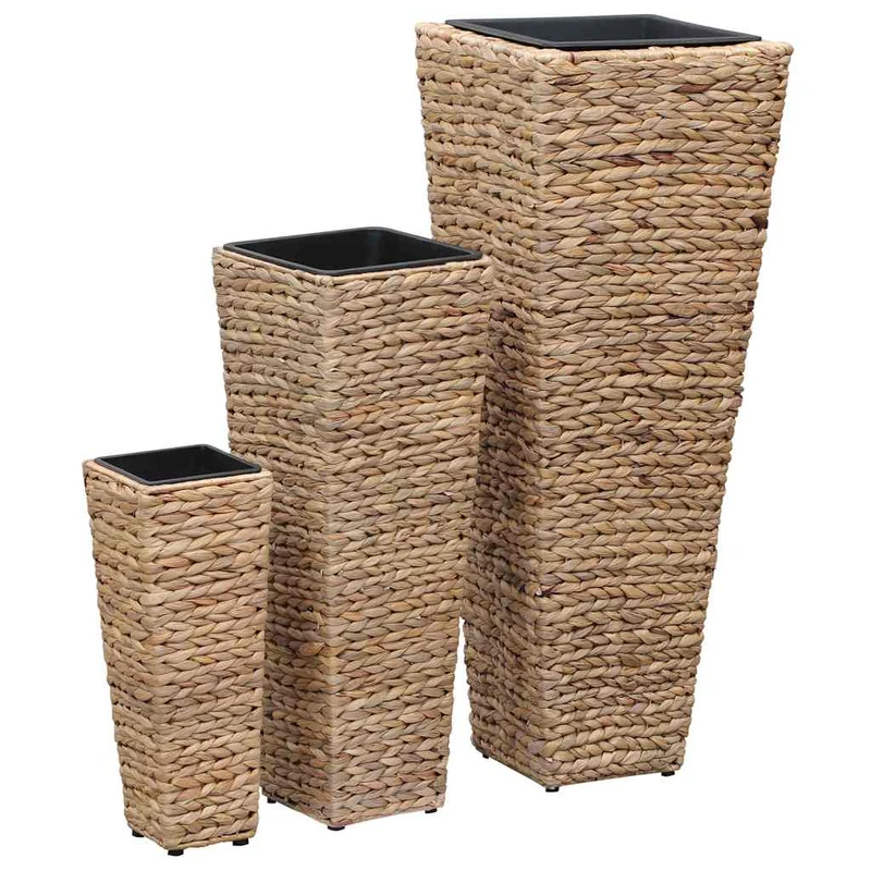 Conjunto De Arriates 3 Piezas Jacinto De Agua Marrón