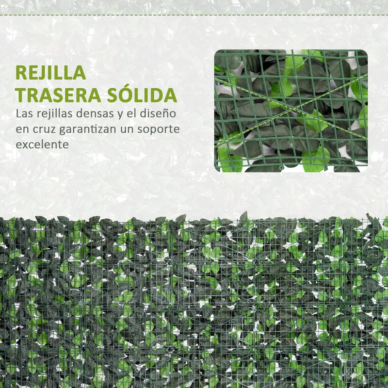 Outsunny Seto Artificial Rollo 3x1 M Pantalla Cerca De Privacidad Balcón Valla