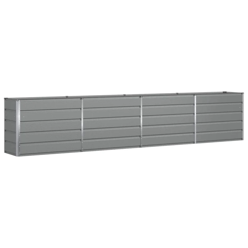 Jardinera Gris Claro 385 X 50 X 75 Cm Acero Galvanizado