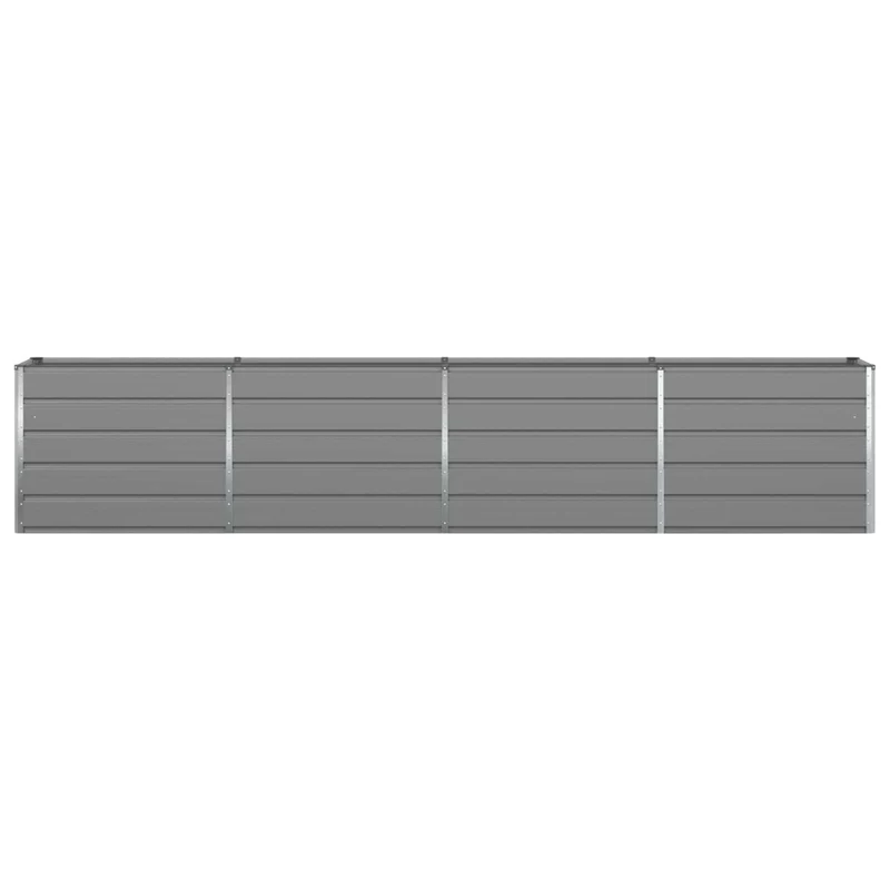 Jardinera Gris Claro 385 X 50 X 75 Cm Acero Galvanizado