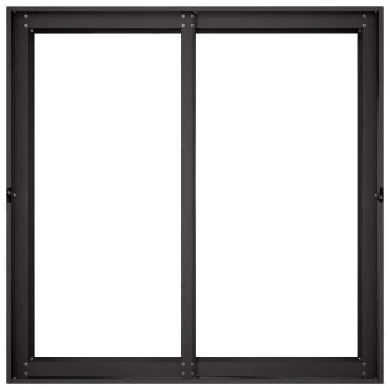 Macetero De Jardín Negro 80 X 80 X 60 Cm Acero Laminado En Frío