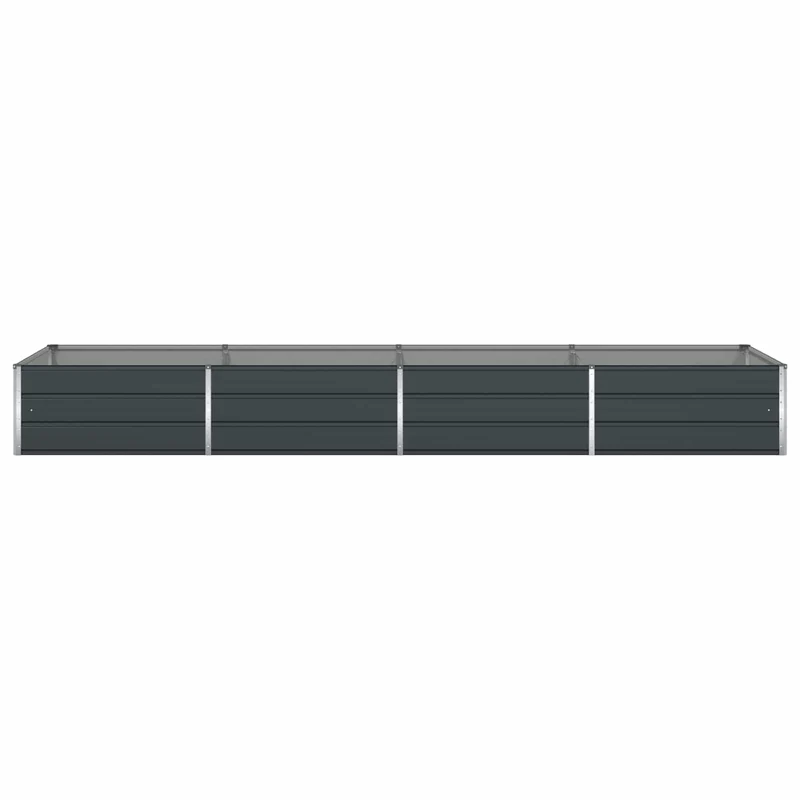 Jardinera Gris Antracita 385 X 100 X 45 Cm Acero Galvanizado