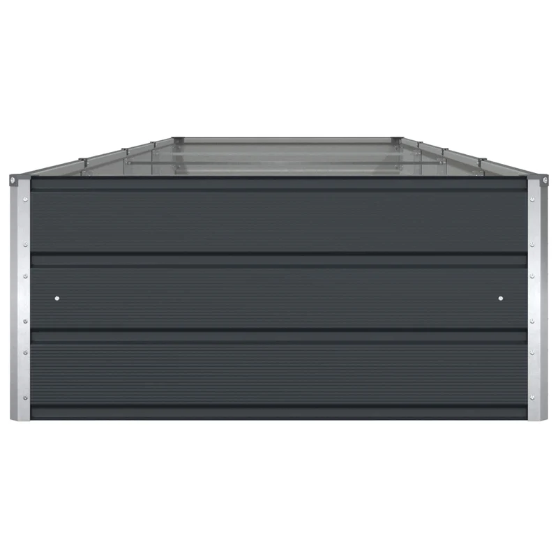 Jardinera Gris Antracita 385 X 100 X 45 Cm Acero Galvanizado