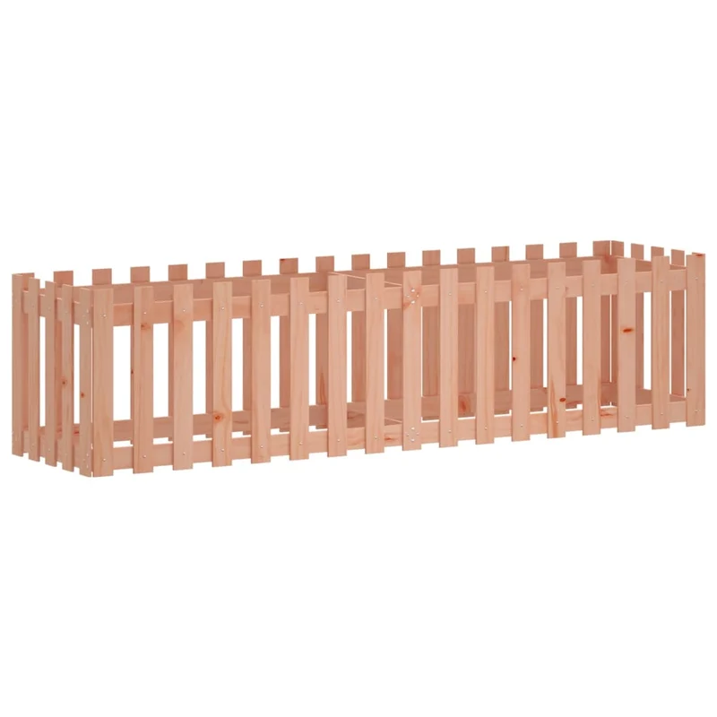 Arriate Elevado Jardín Valla Madera Maciza Douglas 200x50x50 Cm