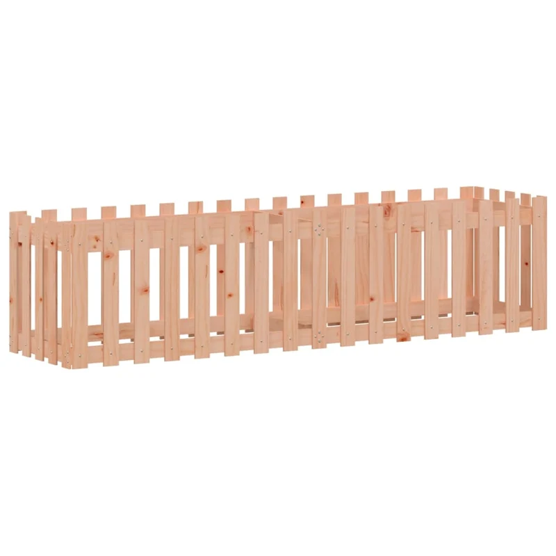 Arriate Elevado Jardín Valla Madera Maciza Douglas 200x50x50 Cm