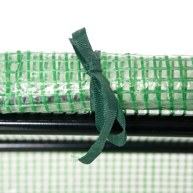 Outsunny Invernadero De Terraza 120x60x60 Cm Acero Con 2 Ventanas Verde