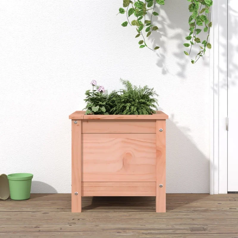 Jardinera Madera Maciza De Abeto Douglas 40x40x39 Cm