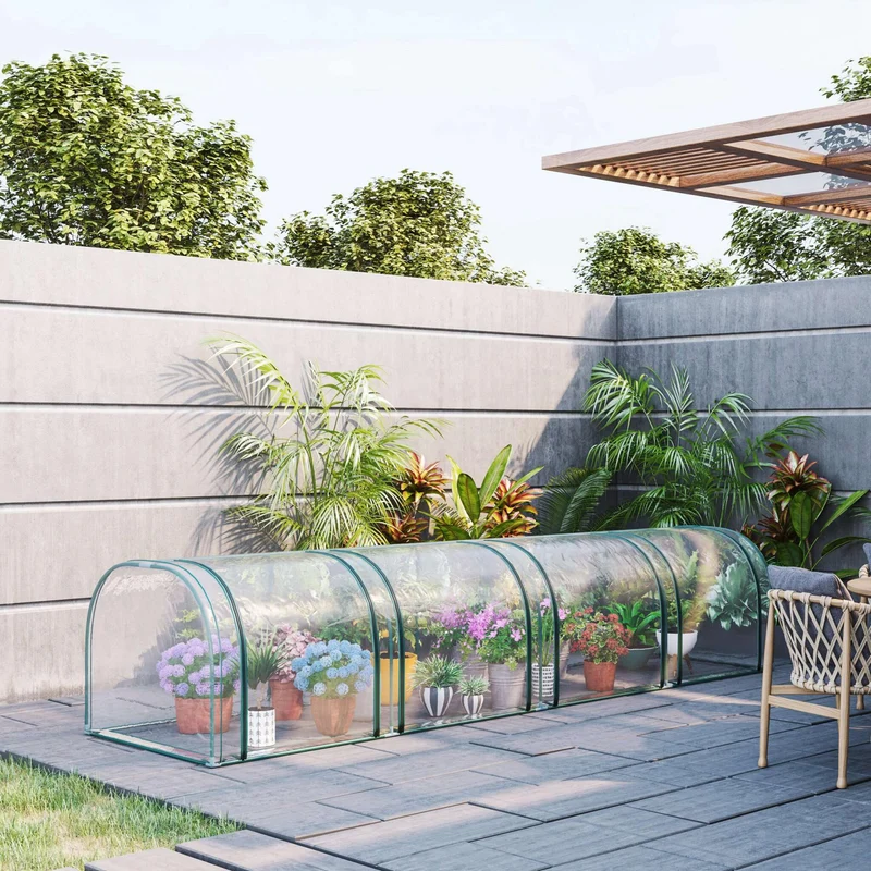 Outsunny Invernadero Caseta Para Jardín Terraza Cultivo De Planta Semilla