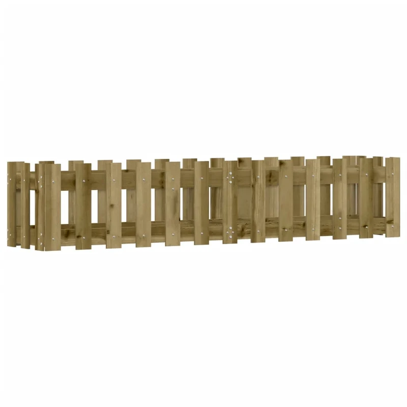 Arriate Elevado Jardín Valla Madera Impregnada Pino 150x30x30cm