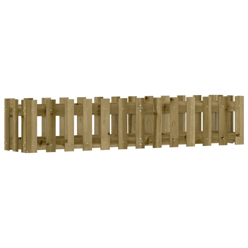 Arriate Elevado Jardín Valla Madera Impregnada Pino 150x30x30cm