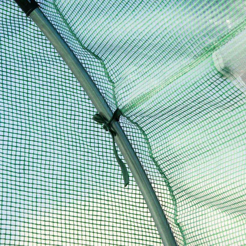 Outsunny Invernadero De Jardín 6x3x2 M Con 12 Ventanas Puerta Verde