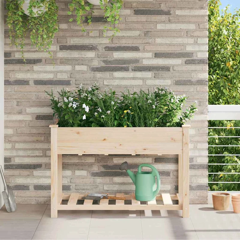 Macetero De Jardín Beige 115 X 59 X 76,5 Cm