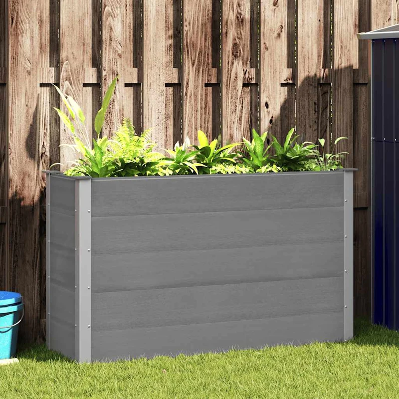 Arriate De Wpc Gris 150x50x91 Cm