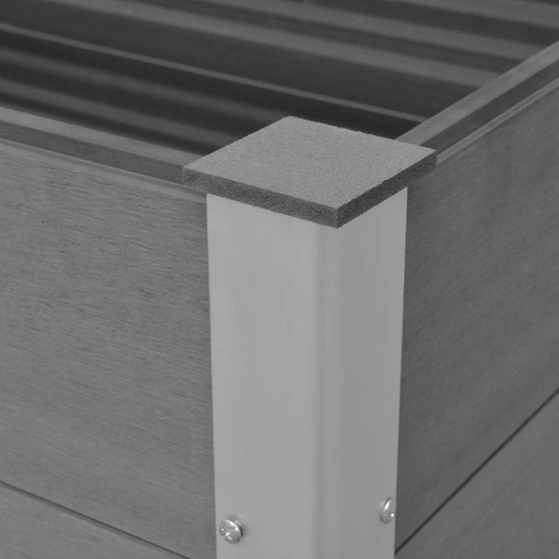 Arriate De Wpc Gris 150x50x91 Cm