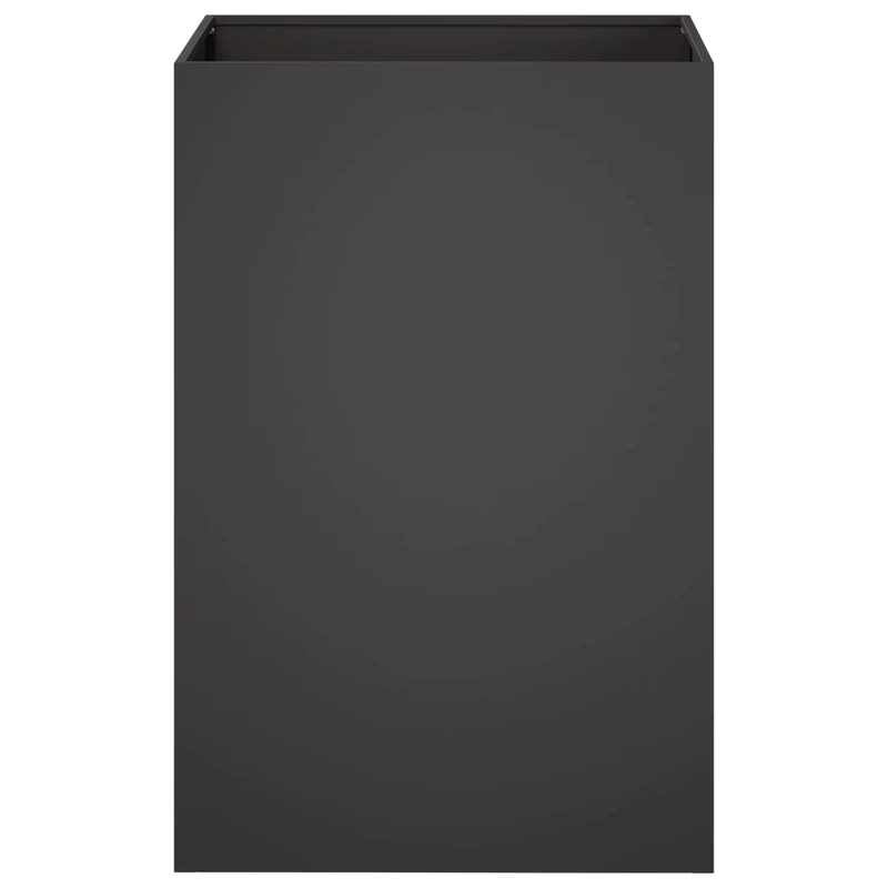 Macetero De Jardín 2 Uds. Negro 40 X 40 X 75 Cm