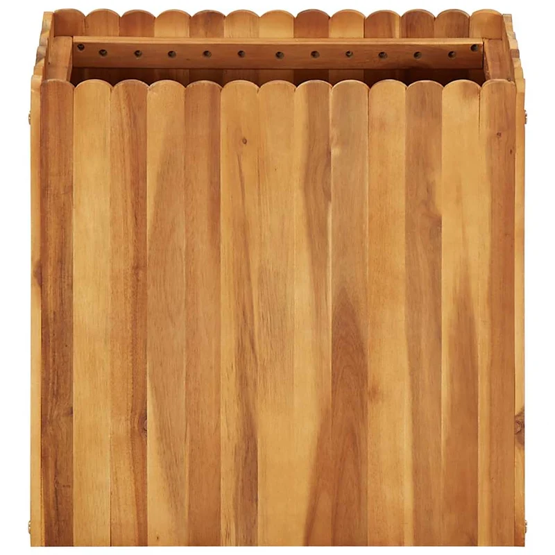 Arriate De Madera Maciza De Acacia 50x30x50 Cm