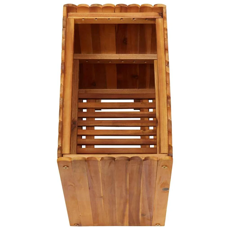 Arriate De Madera Maciza De Acacia 50x30x50 Cm
