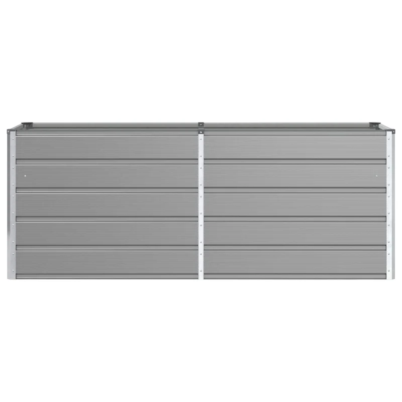Jardinera Gris Claro 195 X 50 X 75 Cm Acero Galvanizado