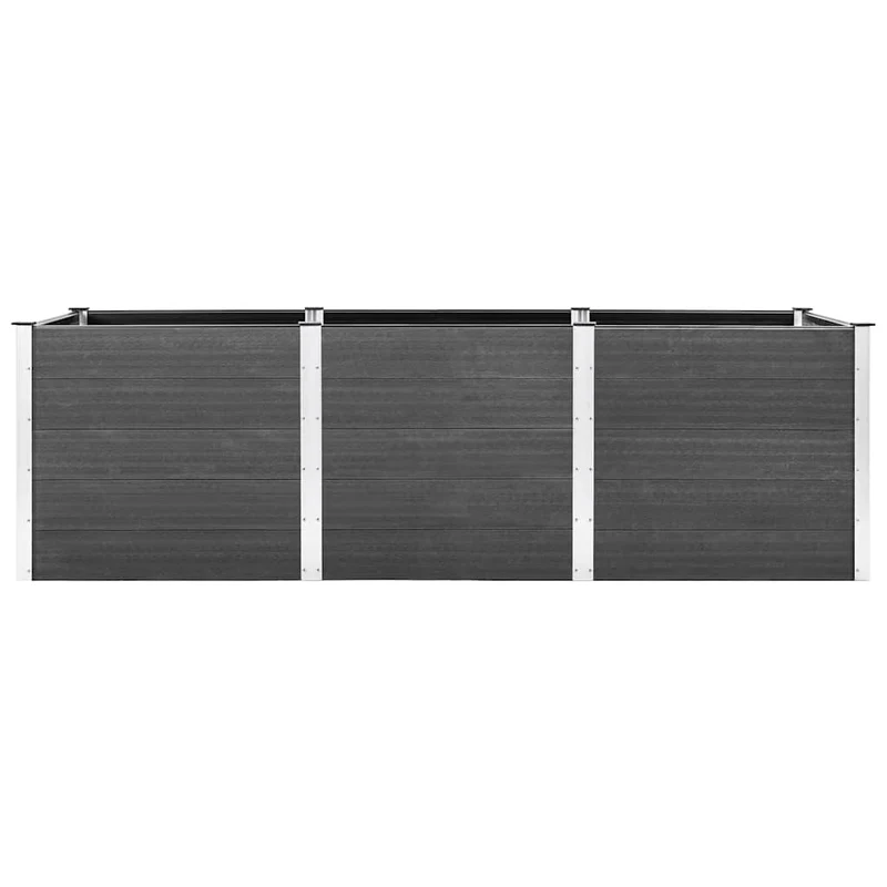 Arriate Elevado De Wpc Gris 300x100x91 Cm